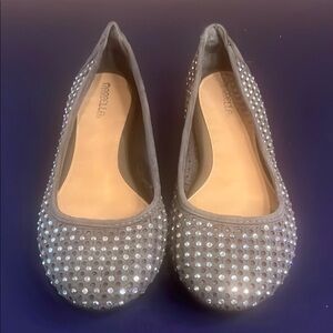 MARELLA Gray Rhinestone Women's Flats
